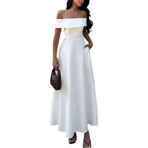 Luna Tuccini Womens Off-The-Shoulder Maxi Dress